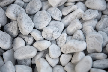 White pebbles backdrop