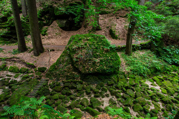 green stones in Elbsandsteingebirge