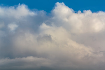 Gray clouds on sky
