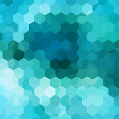 Obraz na płótnie Canvas Abstract hexagons vector background. Blue geometric vector illustration. Creative design template.