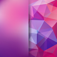 Abstract polygonal vector background. Purple geometric vector illustration. Creative design template. Abstract vector background for use in design