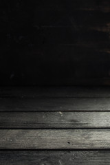 black wooden table background perspective interior for product display