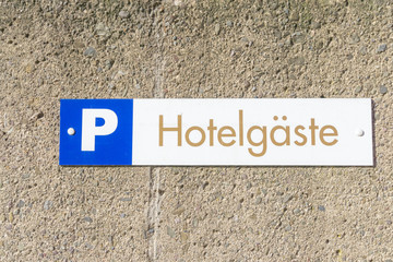Parkplatz für Hotelgäste