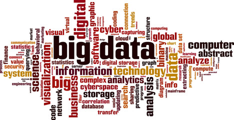 Big data word cloud