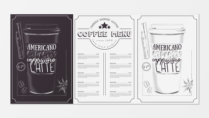 Coffee Menu Design