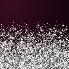 Sparkling silver luxury sparkling confetti. Scatte