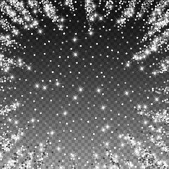 Sparkling silver luxury sparkling confetti. Scatte