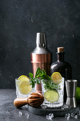 Home made mojito cocktail