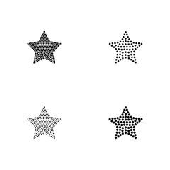 3 inch wide Star shaped Blackline for Rhinestones or studs.