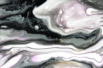 Black and white marble, texture, structure, play. Background for fashion, design. Abstraction. Cold...