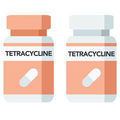 Tetracycline is an antibiotic used to treat acne, cholera, brucellosis, plague, malaria, and syphilis. 