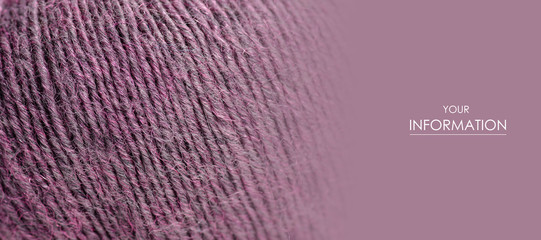 Purple wool thread macro texture material pattern blur background