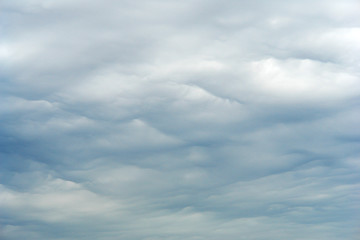 Nimbostratus clouds in the sky