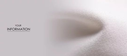 Deurstickers Wit overhemd materiaal stof mode macro patroon achtergrond wazig © Kabardins photo