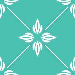 abstract floral seamless pattern with flowers, netting and leaves