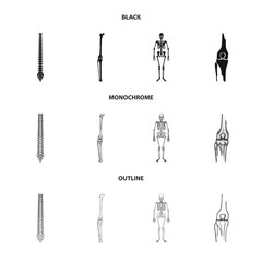 Vector illustration of medicine and clinic icon. Set of medicine and medical stock symbol for web.