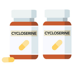 Cycloserine is an antibiotic used to treat tuberculosis.