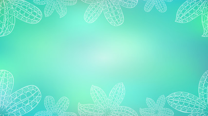 Blue Banner with White Decorative Easter Lily