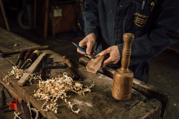 details of craftsmanship of wood