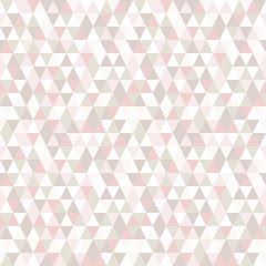 Pastel color triangle seamless pattern. Vector abstract background.