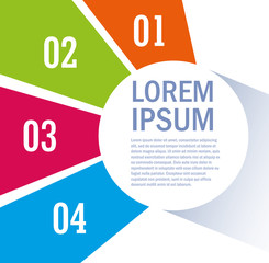 infographic with numbers and icons