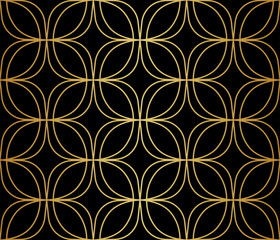 Fototapeta premium Vector floral damask seamless pattern. Elegant abstract art nouveau background. Classic flower motif texture.