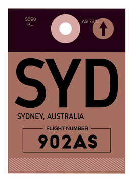 Sydney Airport Luggage Tag