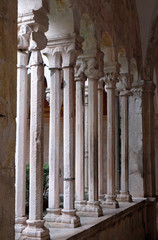 Cloister of the Franciscan monastery of the Friars Minor in Dubrovnik, Croatia 