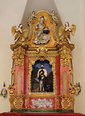 Main altar in chapel of Saint Roch in Zagreb, Croatia