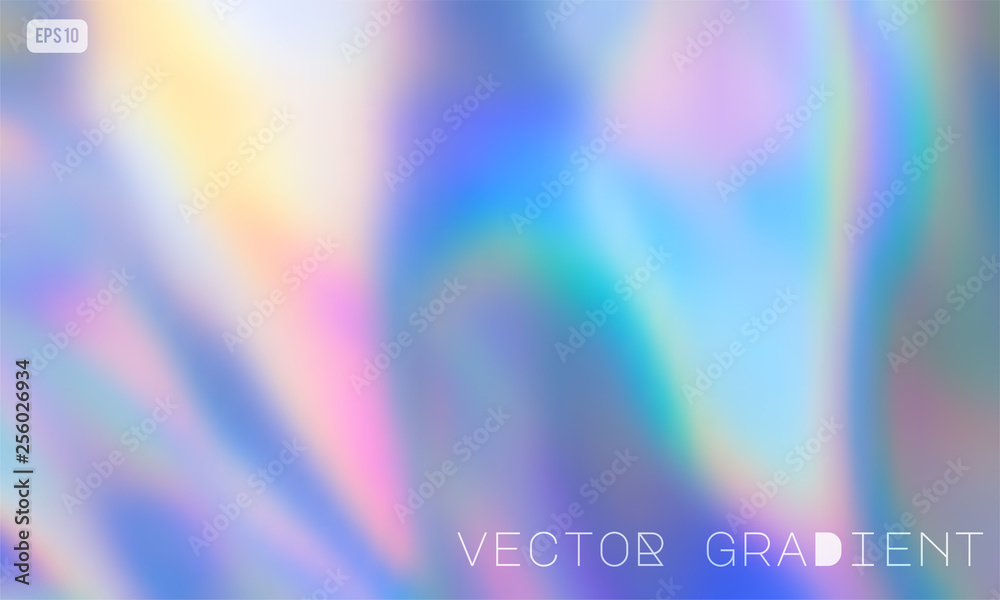 Poster abstract colorful vector gradient background in calm blue, mint and pink colors. modern iridescent d