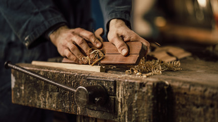 details of craftsmanship of wood