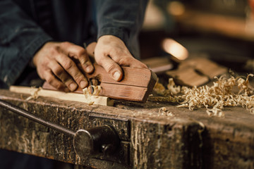 details of craftsmanship of wood