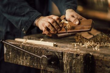 details of craftsmanship of wood