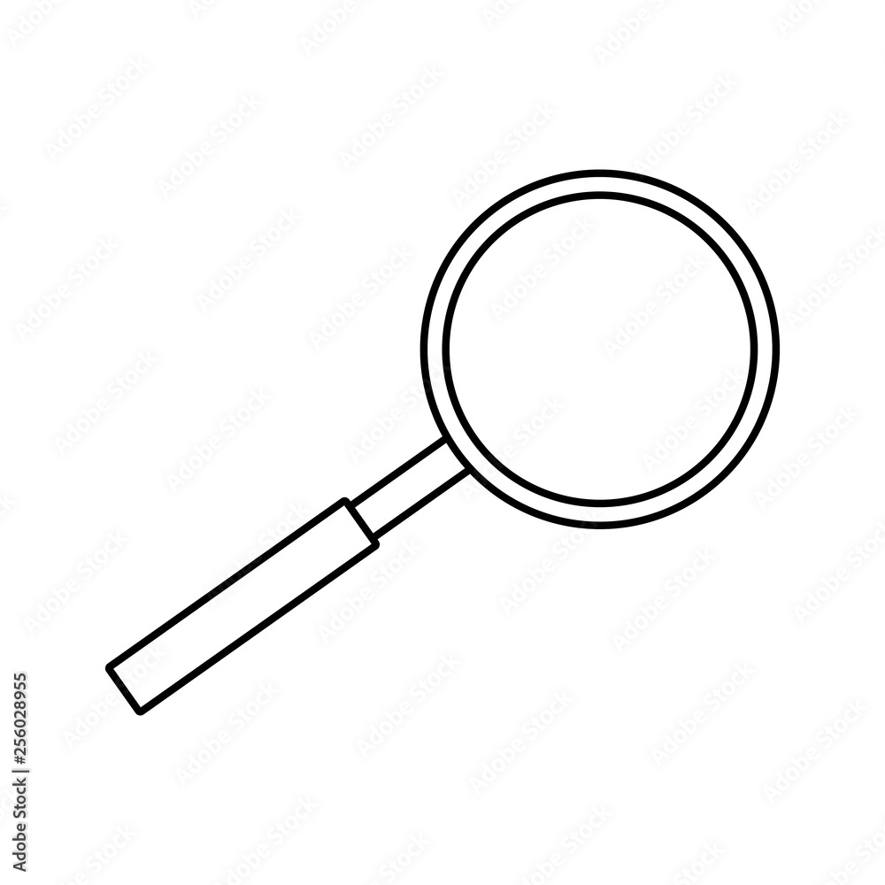 Poster search magnifying glass icon