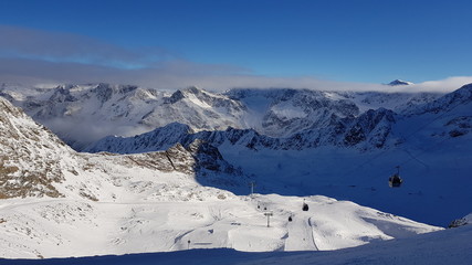 Ski region near Kaunertal in Austria