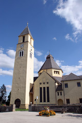Fototapeta na wymiar Parish church of the Holy Trinity in Krasic, Croatia 