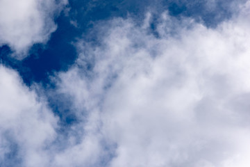 blue sky background with tiny clouds