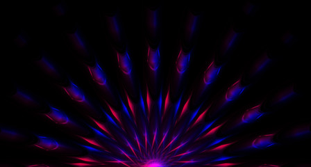 Obraz premium Abstract background neon with lines and glow