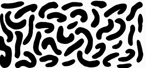 Hand drawn color interesting abstract background