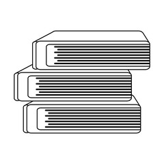 School utensils and supplies in black and white