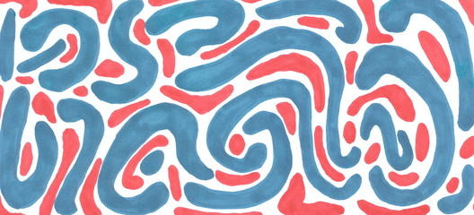 Hand drawn color interesting abstract background