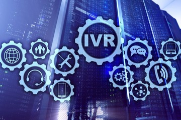 IVR Interactive Voice Response. Call Center Business Concept.