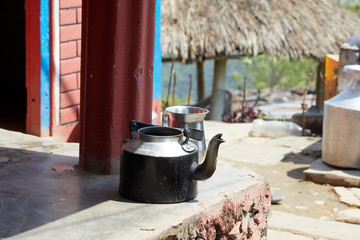 Species pictures of the city of Pokhara Nepal. The life of ordinary Nepalese