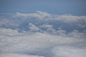 Naklejka premium sky with clouds, picture, background, characteristic landscape