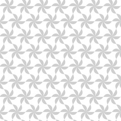 Seamless pattern with rotating figures. Optical illusion of movement of forms in space.