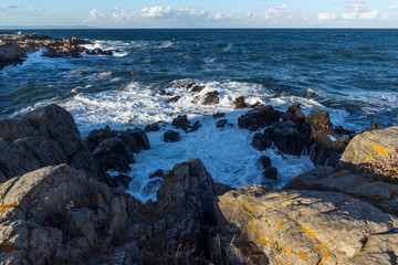 Amazing Sunset Landscape of the coastline of Chernomorets, Burgas region, Bulgaria