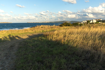 Amazing Sunset Landscape of the coastline of Chernomorets, Burgas region, Bulgaria