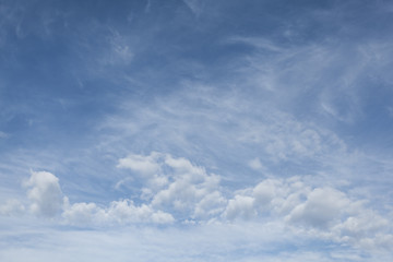 Blue sky with cloud