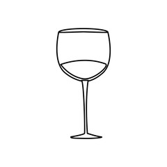 wine cup isolated icon