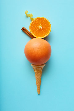 Orange ice cream
